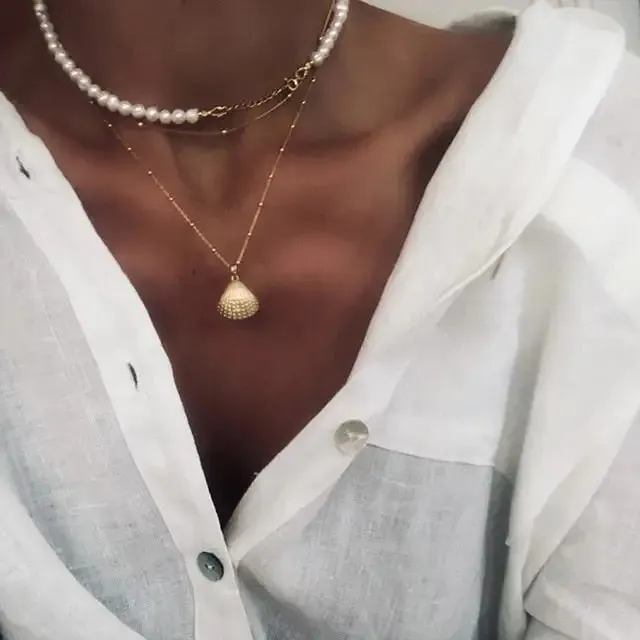 17KM Vintage Pearl Necklaces For Women