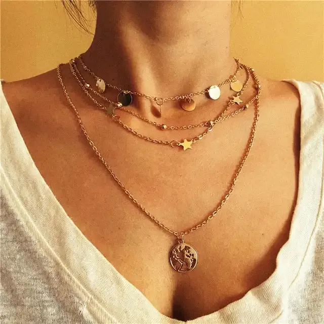 17KM Vintage Pearl Necklaces For Women