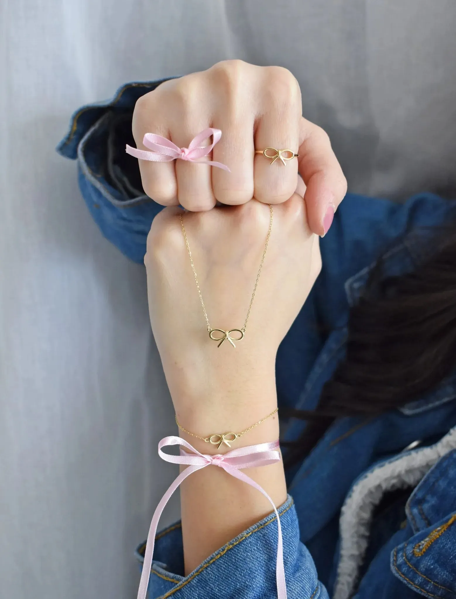 18K GOLD ELEGANCE BOW BRACELET