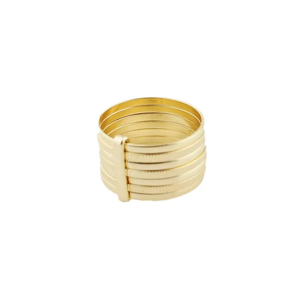 18k Gold Filled Seven Layers Rings Wholesale Jewelry Supplies