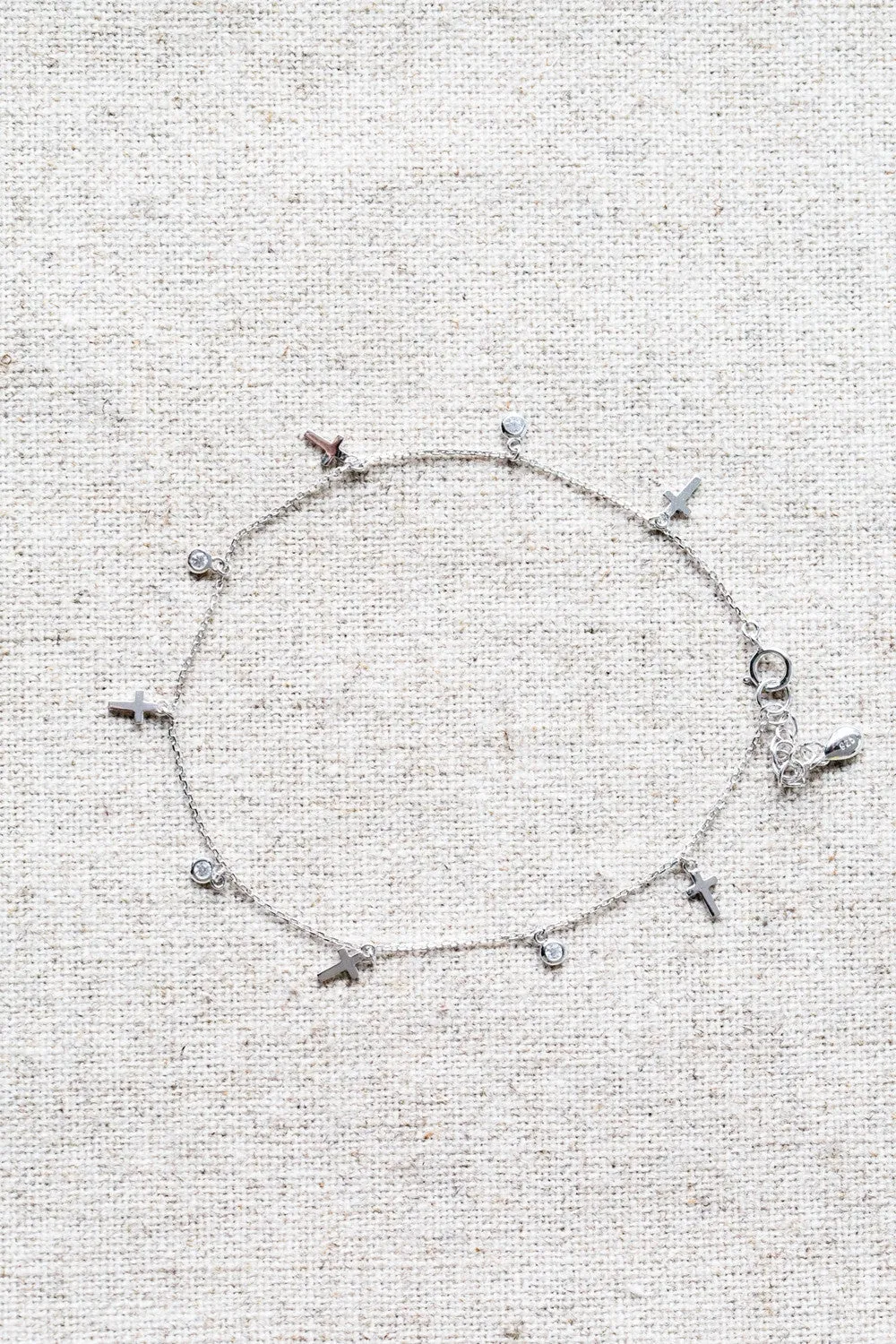 925 water drop anklet-bo