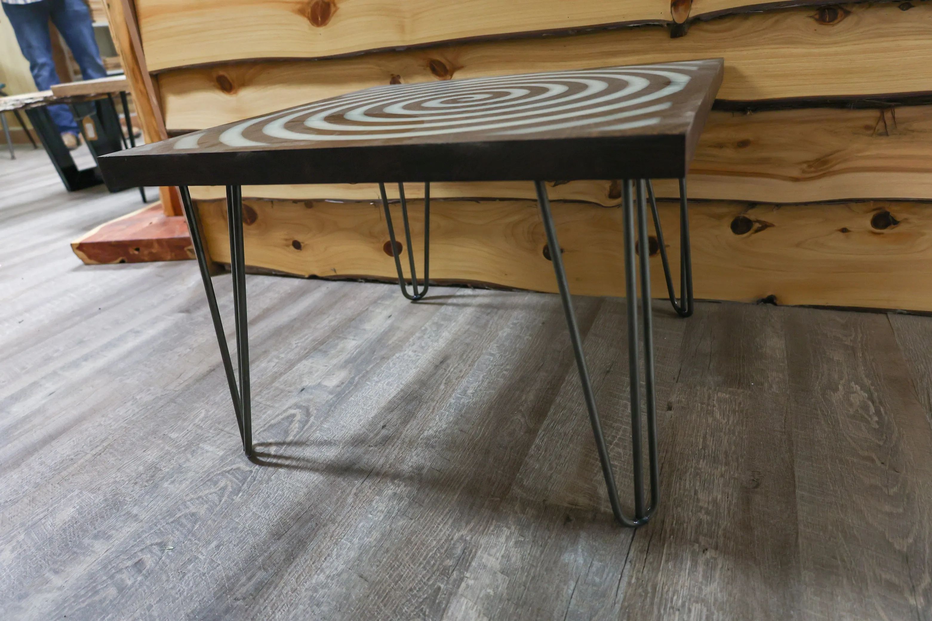 African Wenge Spiral Table