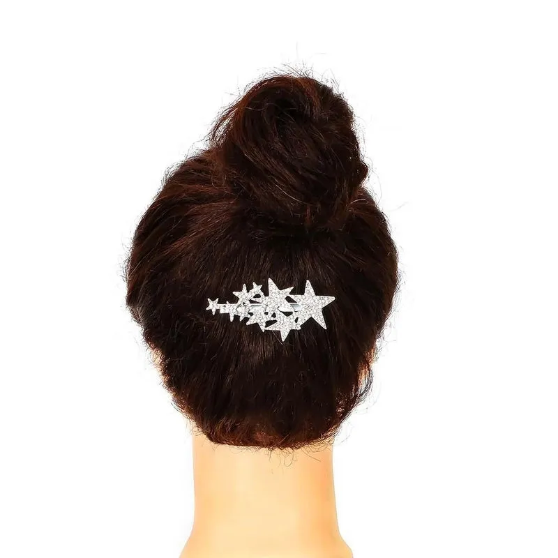 Alloy Diamond Five-pointed Star Hairpin Flash Diamond Star Hairpin Nhhn155499