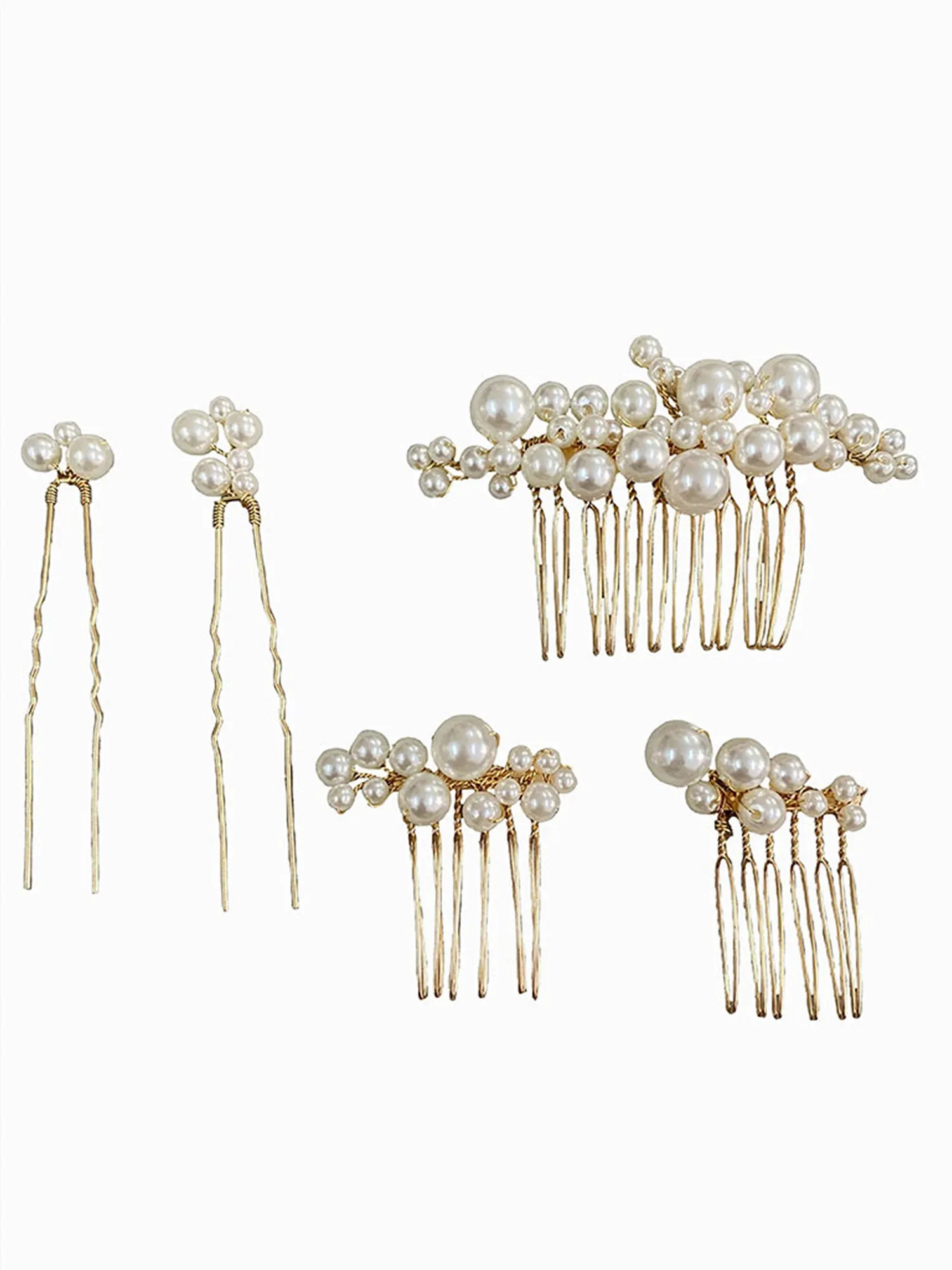 Bridal Pearl Hairpin Set