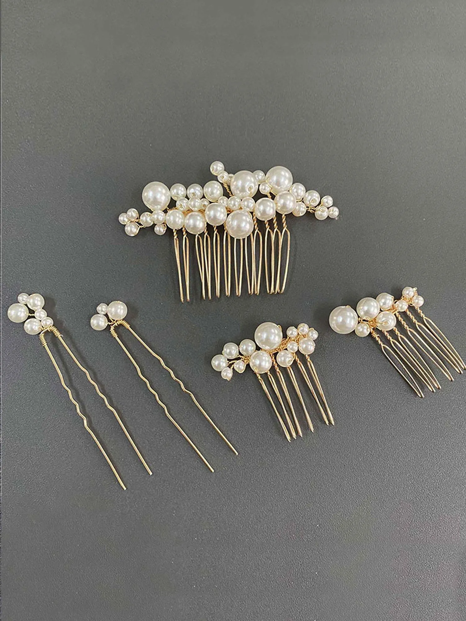 Bridal Pearl Hairpin Set