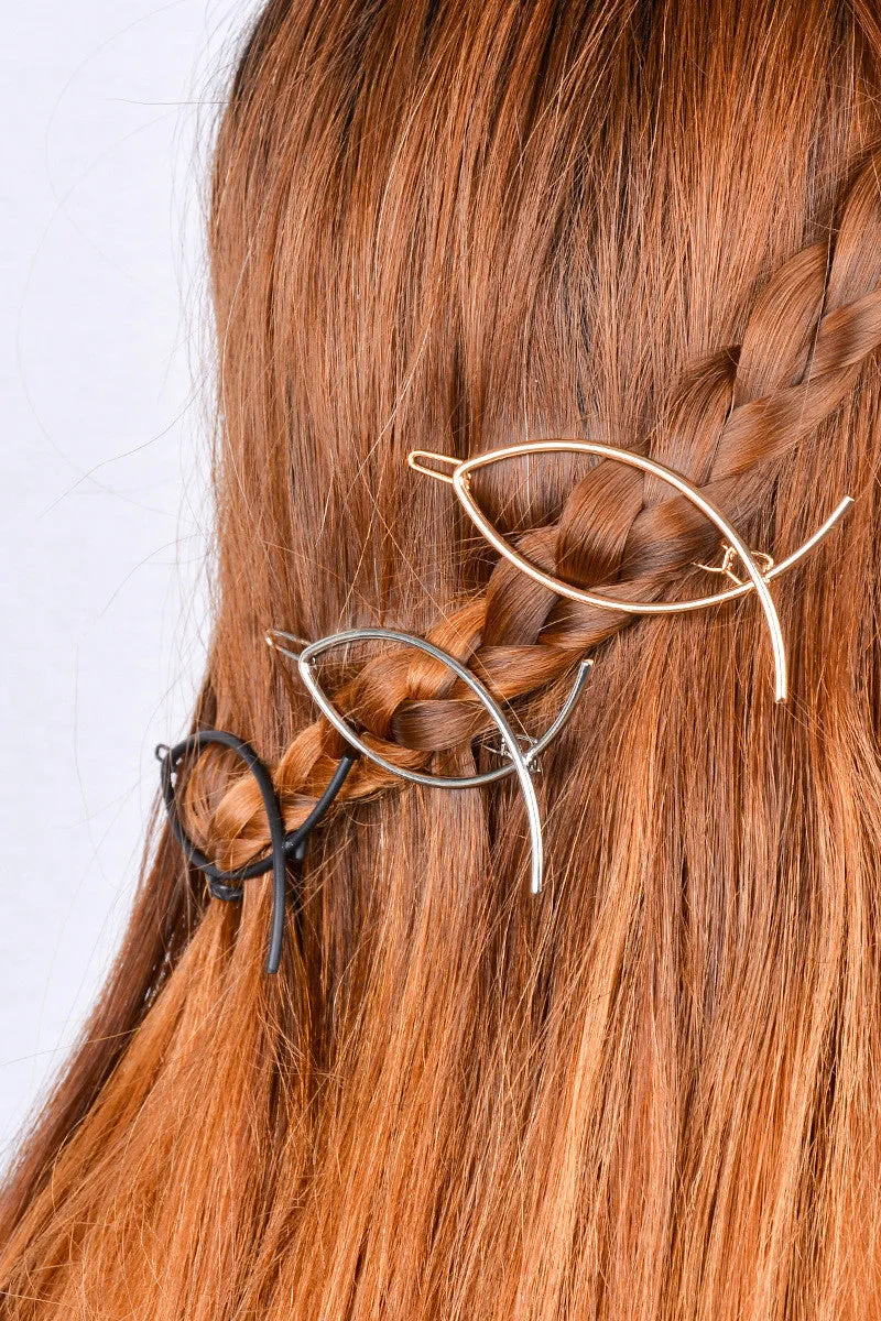 Cute Abstract Small Fish Hairpin