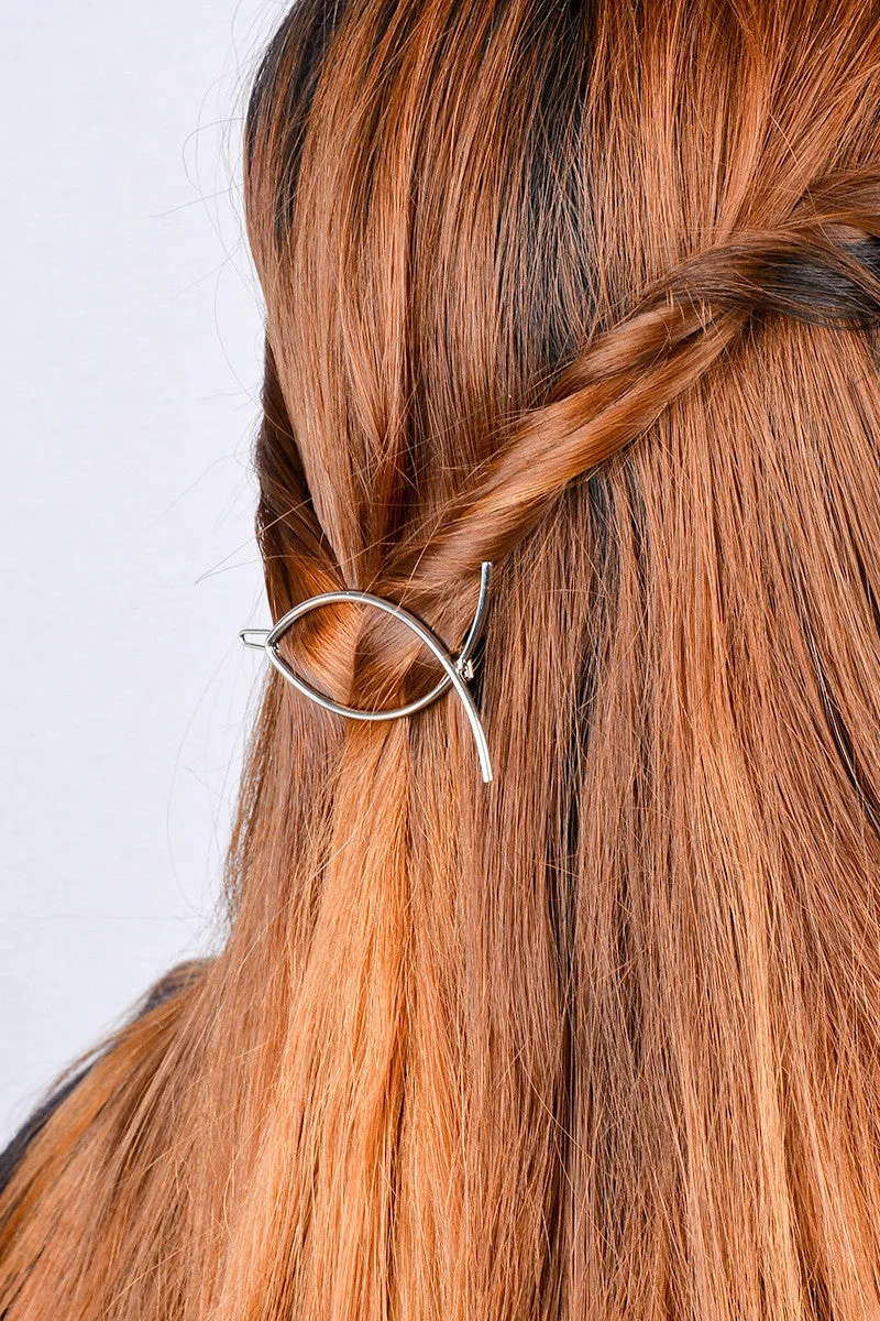 Cute Abstract Small Fish Hairpin