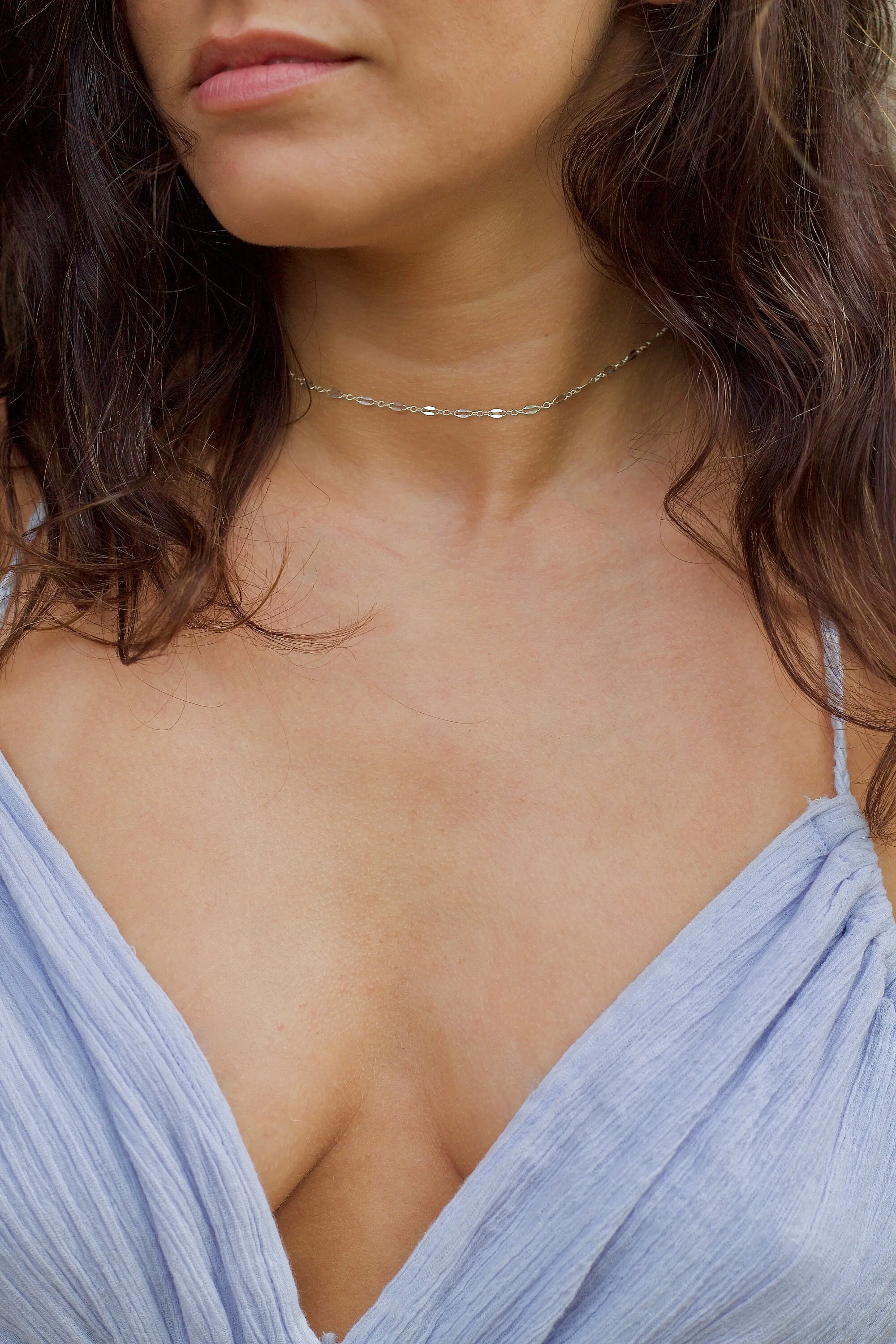 Dainty Lace Choker Chain Necklace