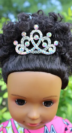 Dazzling Rhinestone Tiara for 18 inch dolls