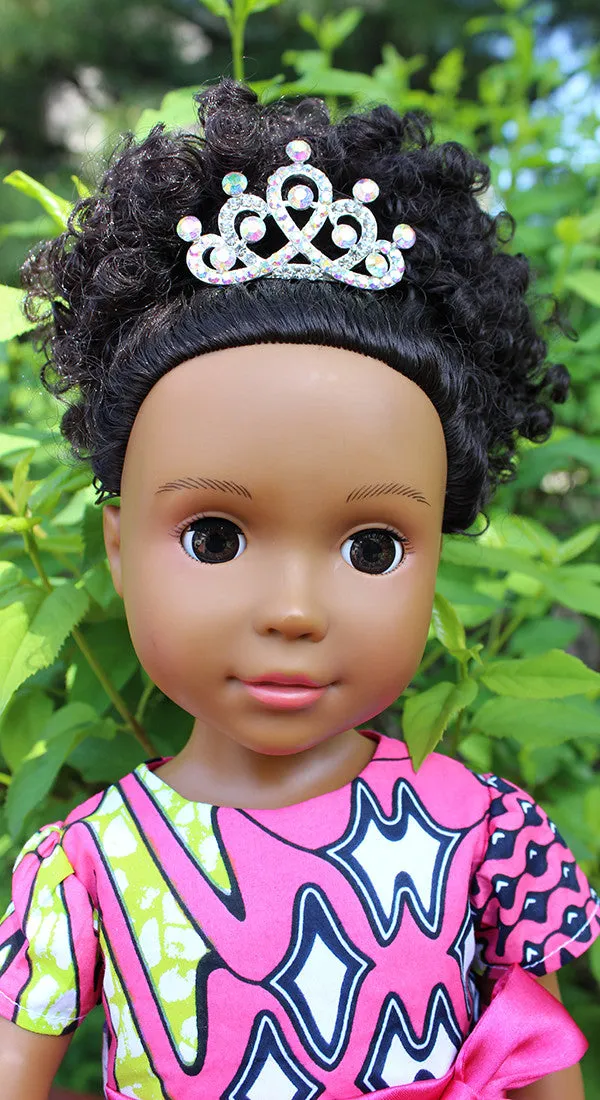 Dazzling Rhinestone Tiara for 18 inch dolls