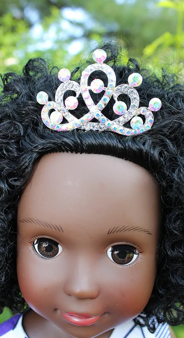 Dazzling Rhinestone Tiara for 18 inch dolls