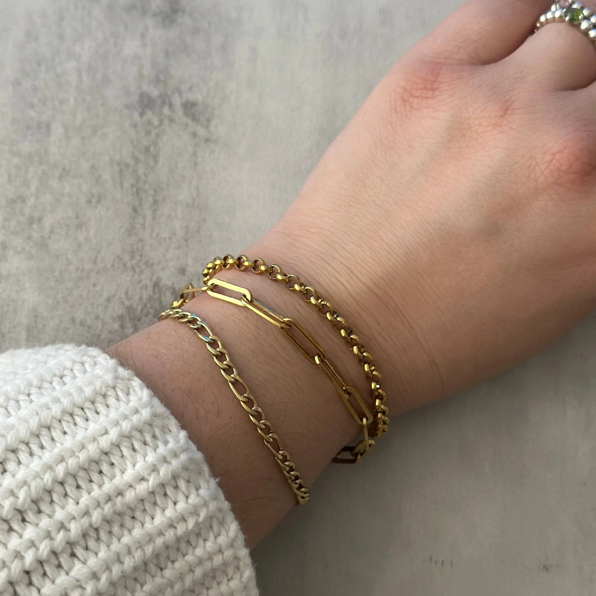 EME STAINLESS STEEL CHAIN BRACELET
