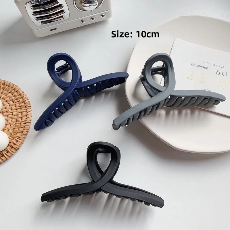 Frosted Large Hairpin Korean Disc Hair Clip Girl's Head Hair Clip Headwear Large Shark Hairpin Wholesale