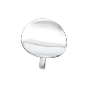 Geometric Round Silver Vintage Band Rings