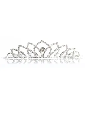 Girls Multi Color Central Crystal Rhinestone Wedding Pageant Tiara