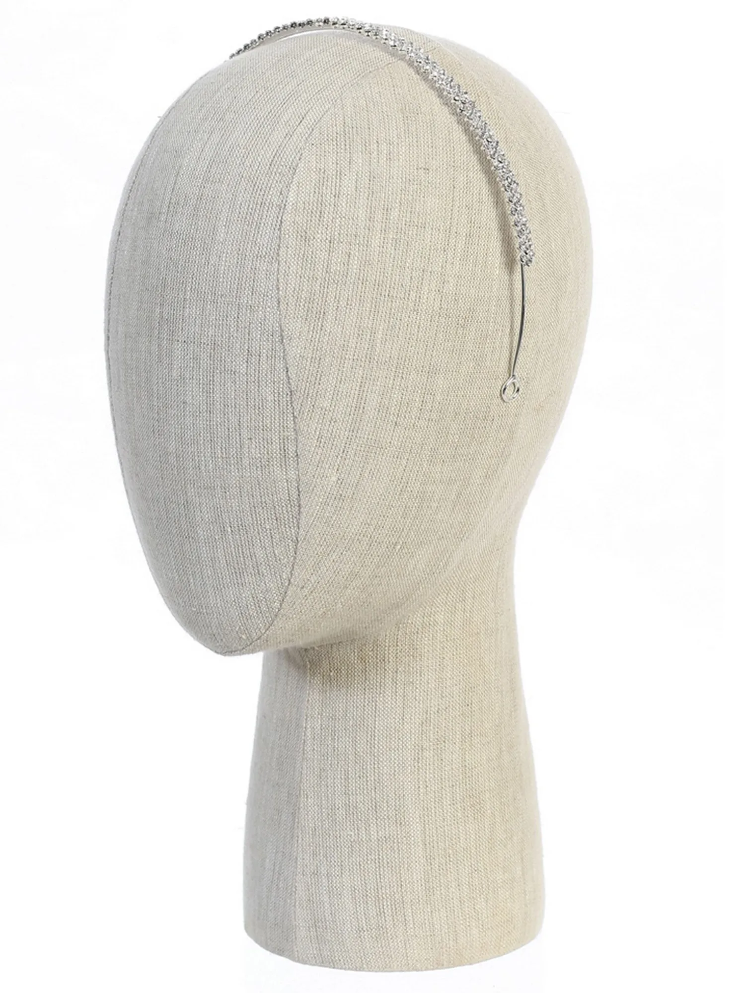 Girls Silver Rhinestone Band Tiara