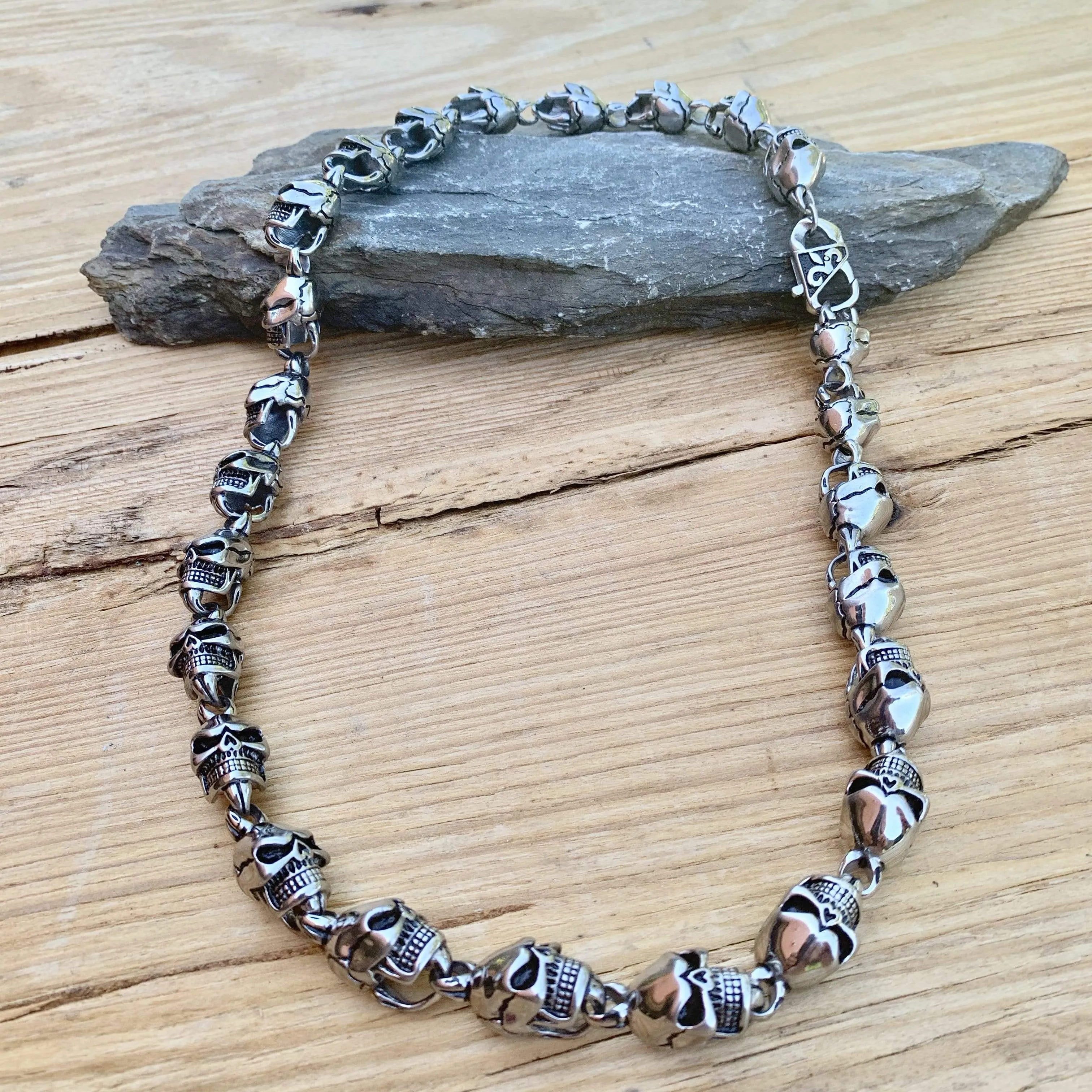 Hell Ride 1 - Skull Necklace - Stainless Steel
