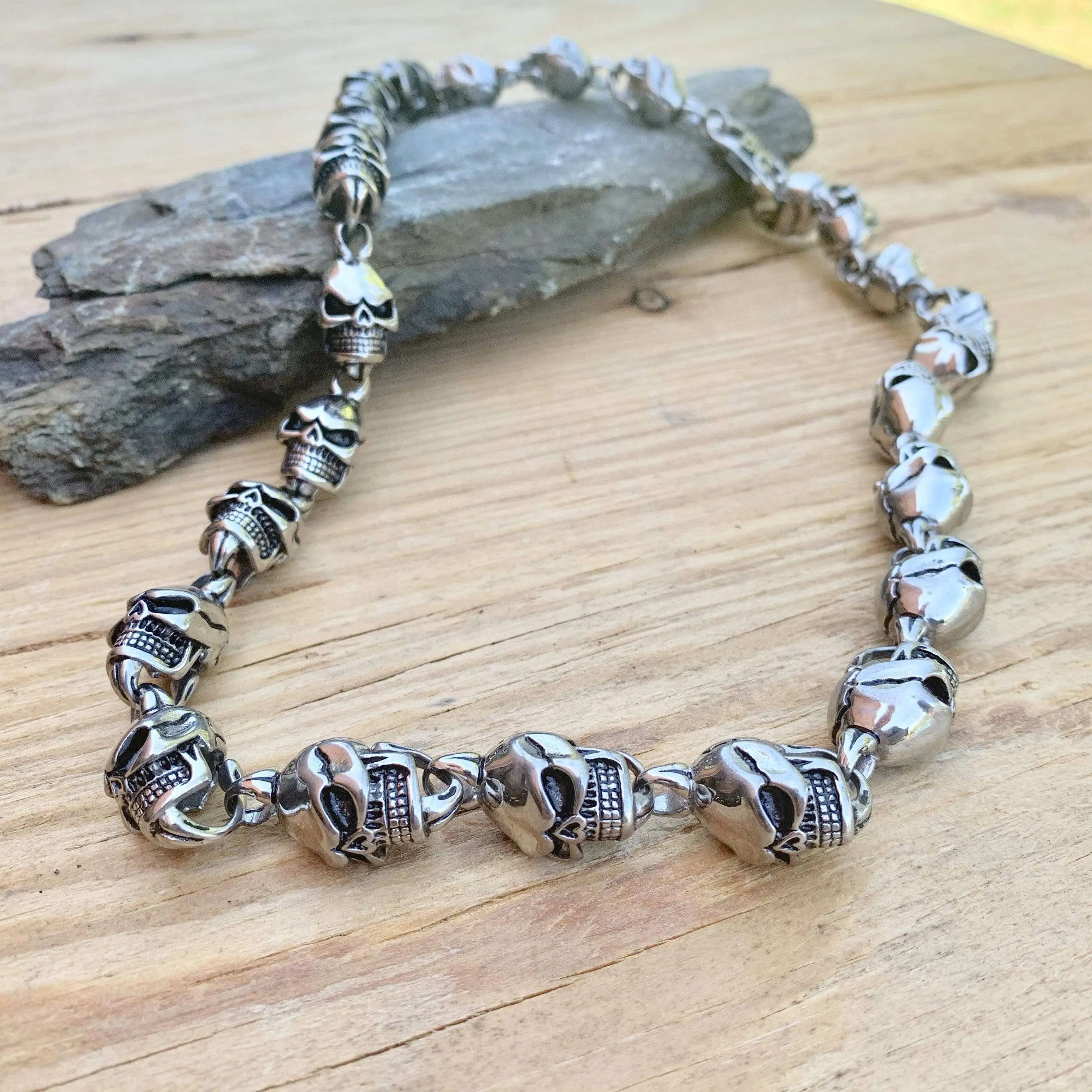 Hell Ride 1 - Skull Necklace - Stainless Steel