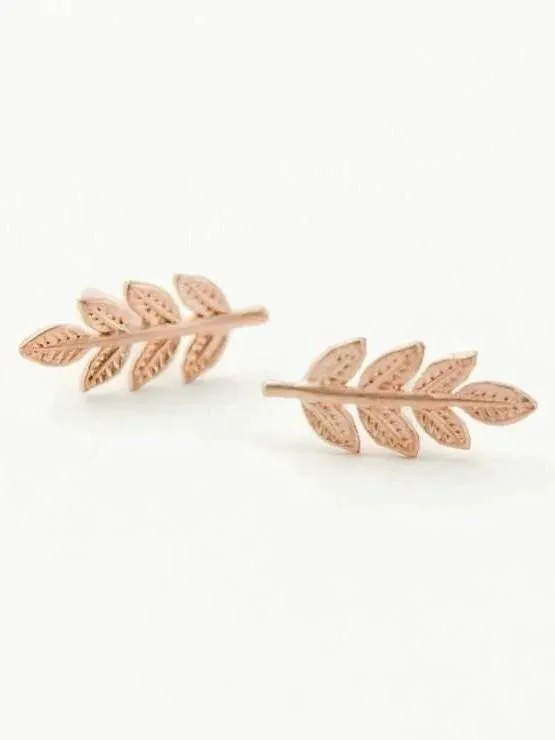 Leaf Stud Earrings