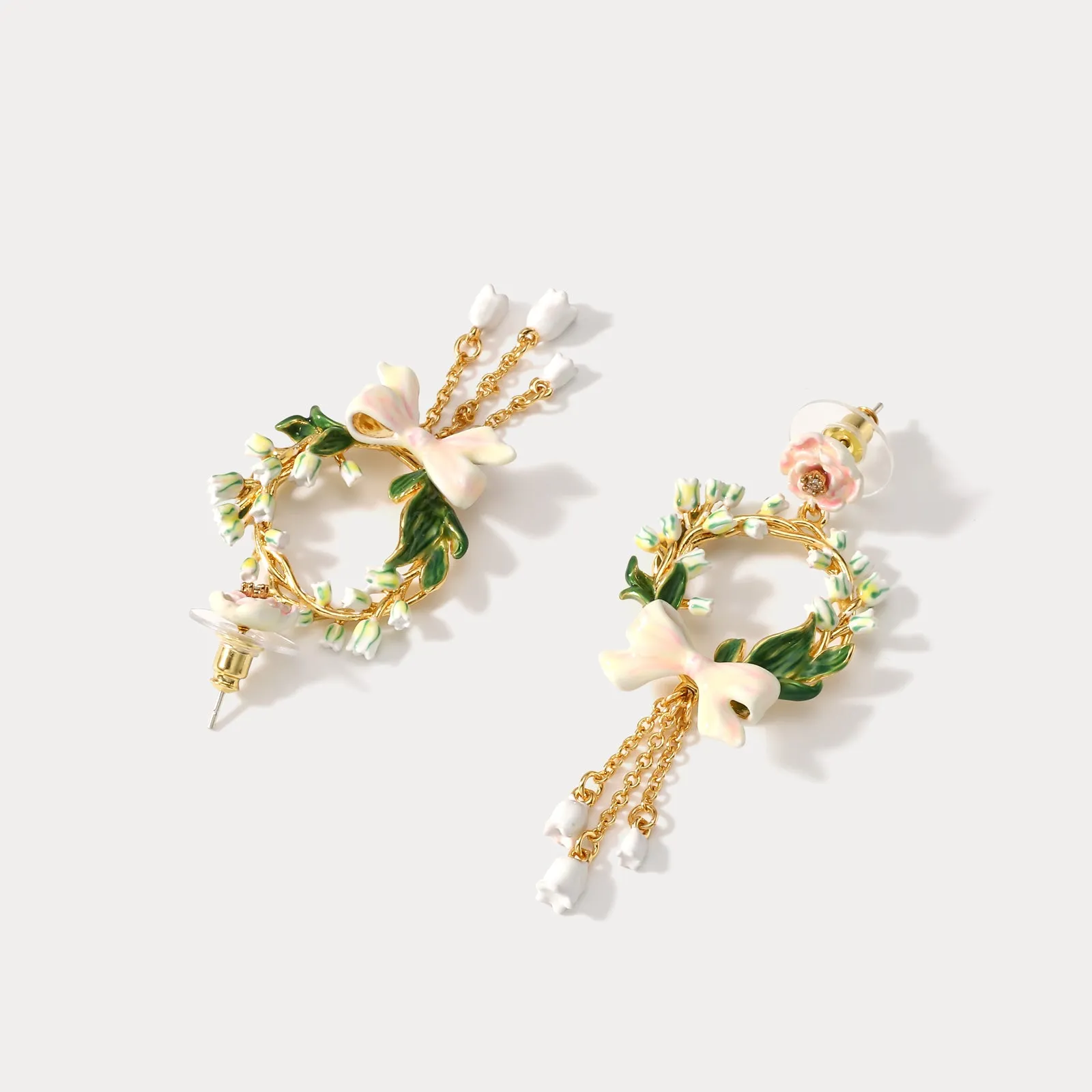 Lily Of The Valley Bow Earrings