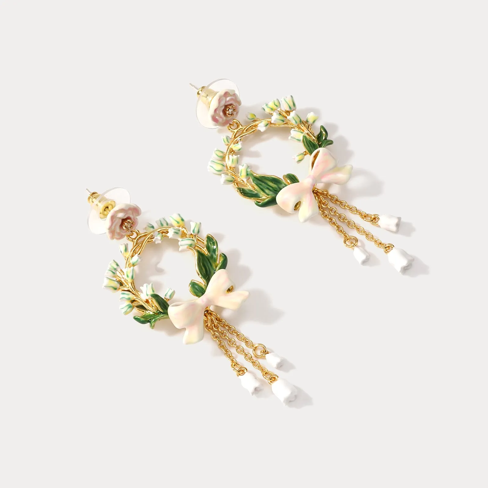 Lily Of The Valley Bow Earrings