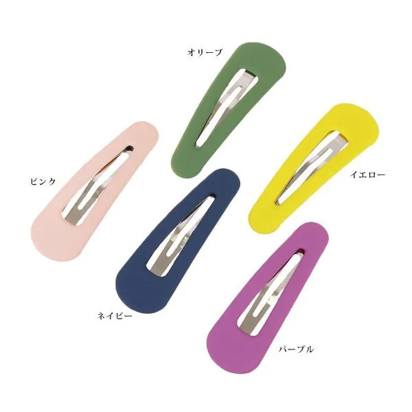 Matte color patchon hairpin