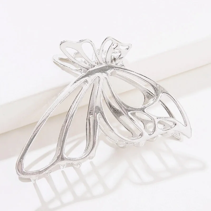 Metal Butterfly Grab Clip Hairpin Female Hair Accessory