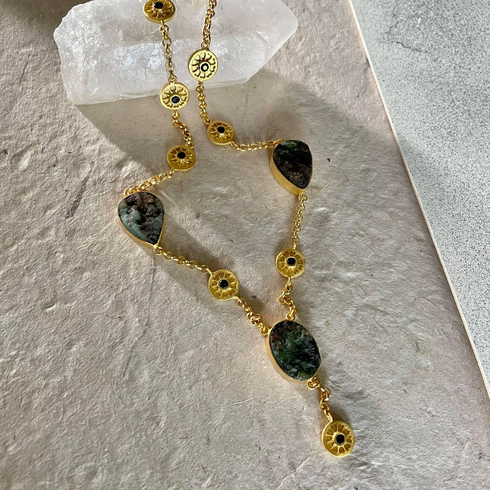 Mia Necklace With Chrysoprase