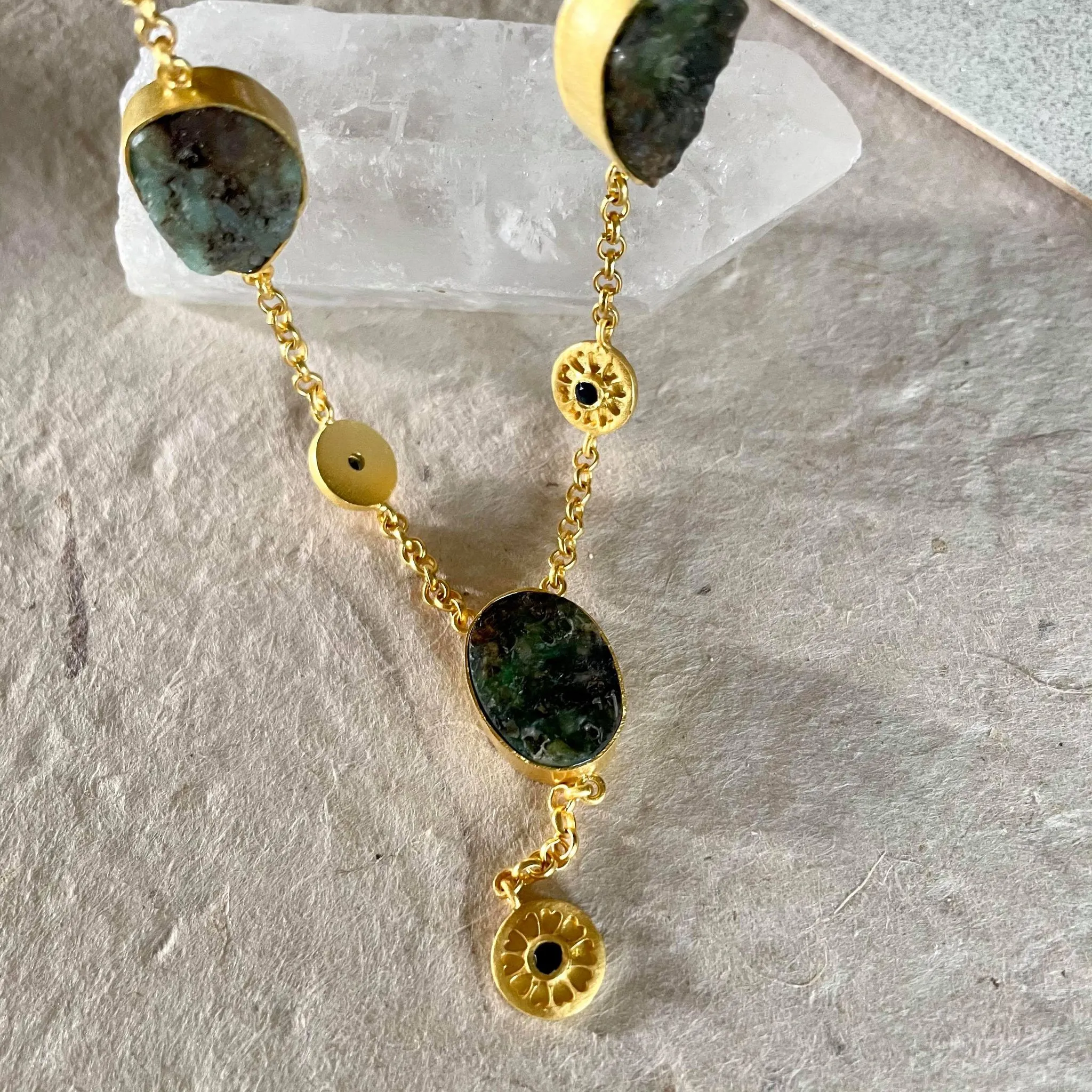 Mia Necklace With Chrysoprase