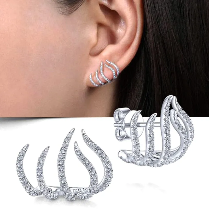 Modern Fashion Versatile Claws Stud Earrings