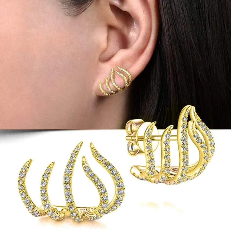 Modern Fashion Versatile Claws Stud Earrings