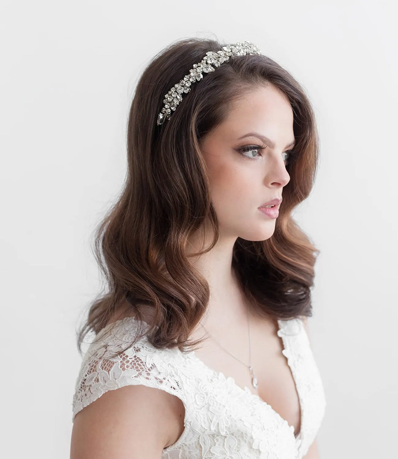 Mosaic Crystal Wedding Headband