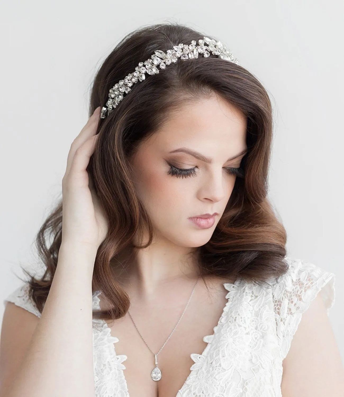 Mosaic Crystal Wedding Headband