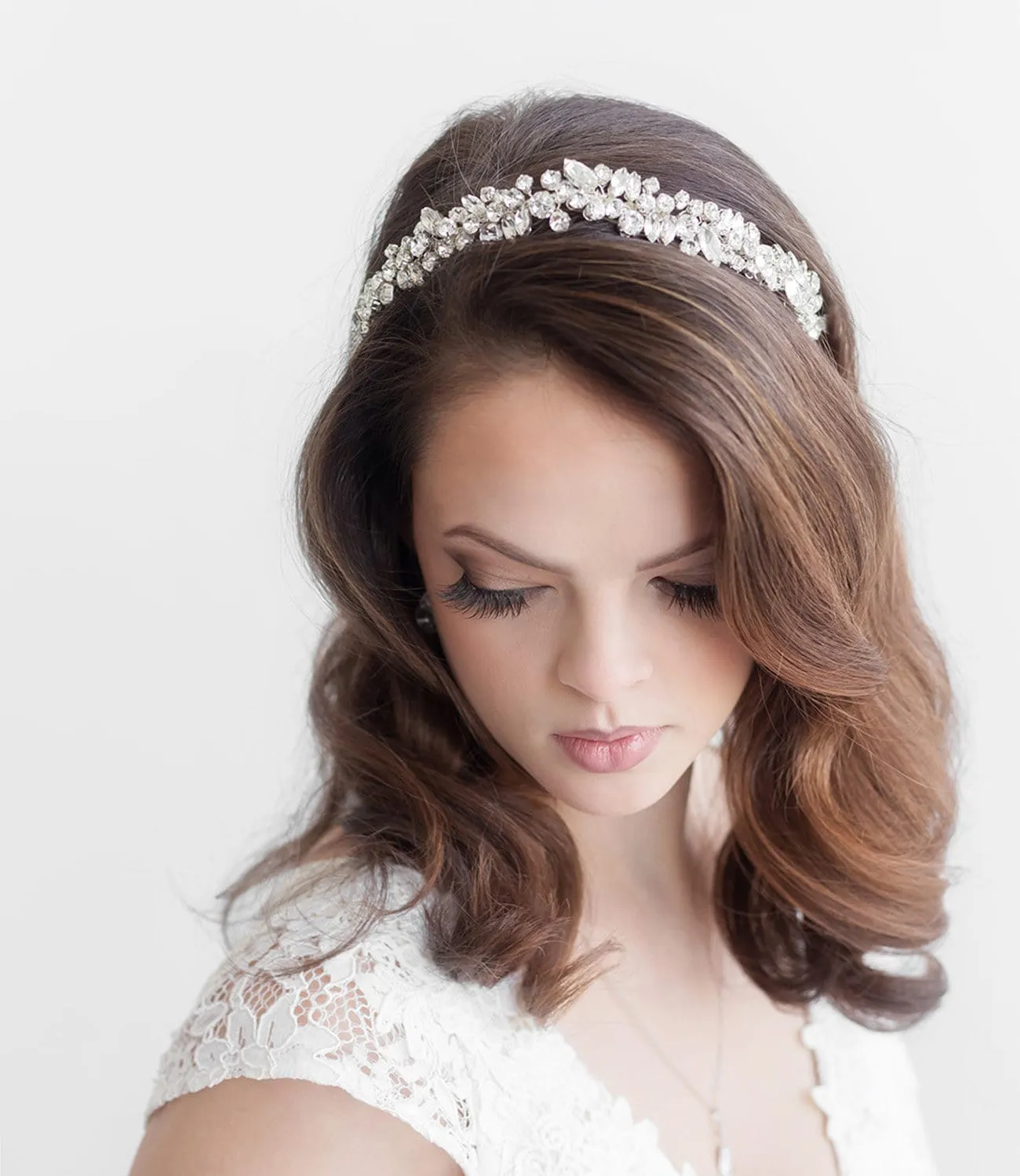 Mosaic Crystal Wedding Headband
