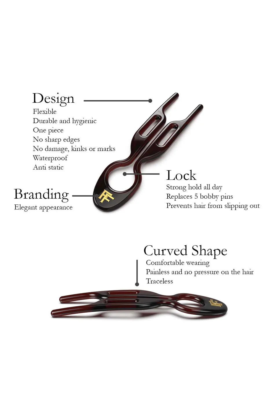 N 1 Hairpin Brown X5