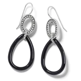 Neptune's Rings Night French Wire Earrings