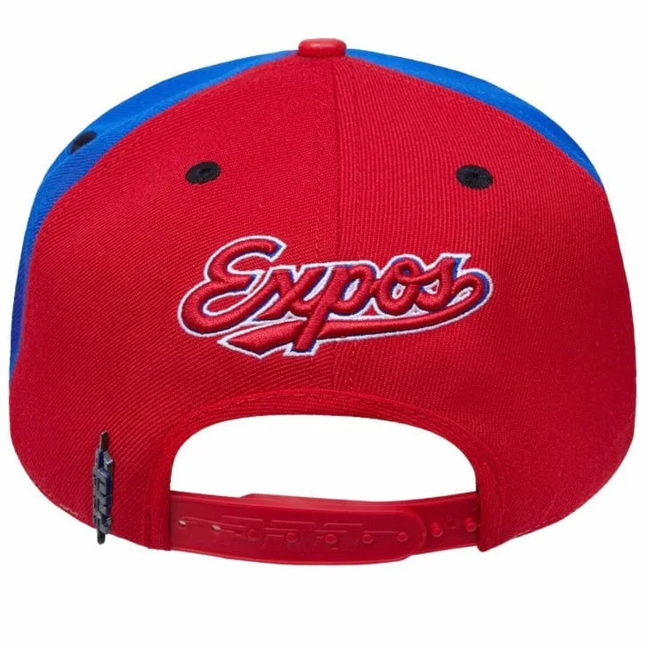 Pro Standard Montreal Expos Retro Primary Logo Snapback (Eggshell/Royal Blue)