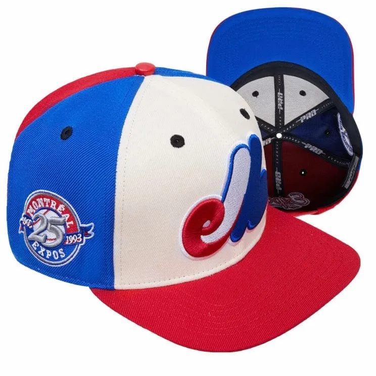 Pro Standard Montreal Expos Retro Primary Logo Snapback (Eggshell/Royal Blue)