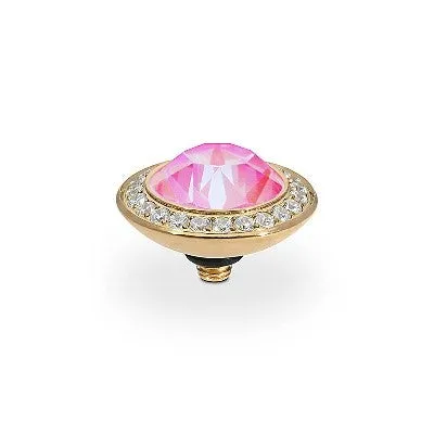 Qudo 13mm Tondo Crystal Deluxe Gold Topper