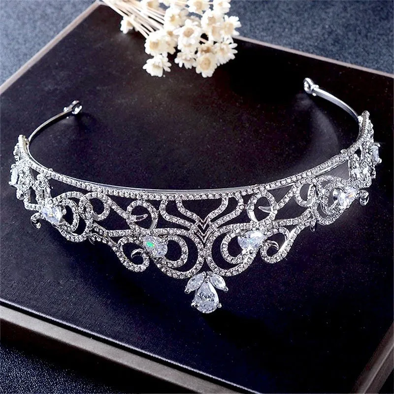 "Brielle" - Cubic Zirconia Bridal Tiara