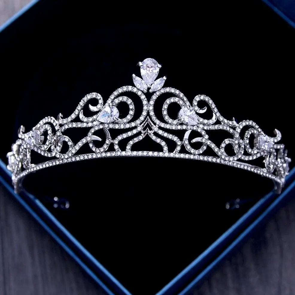 "Brielle" - Cubic Zirconia Bridal Tiara