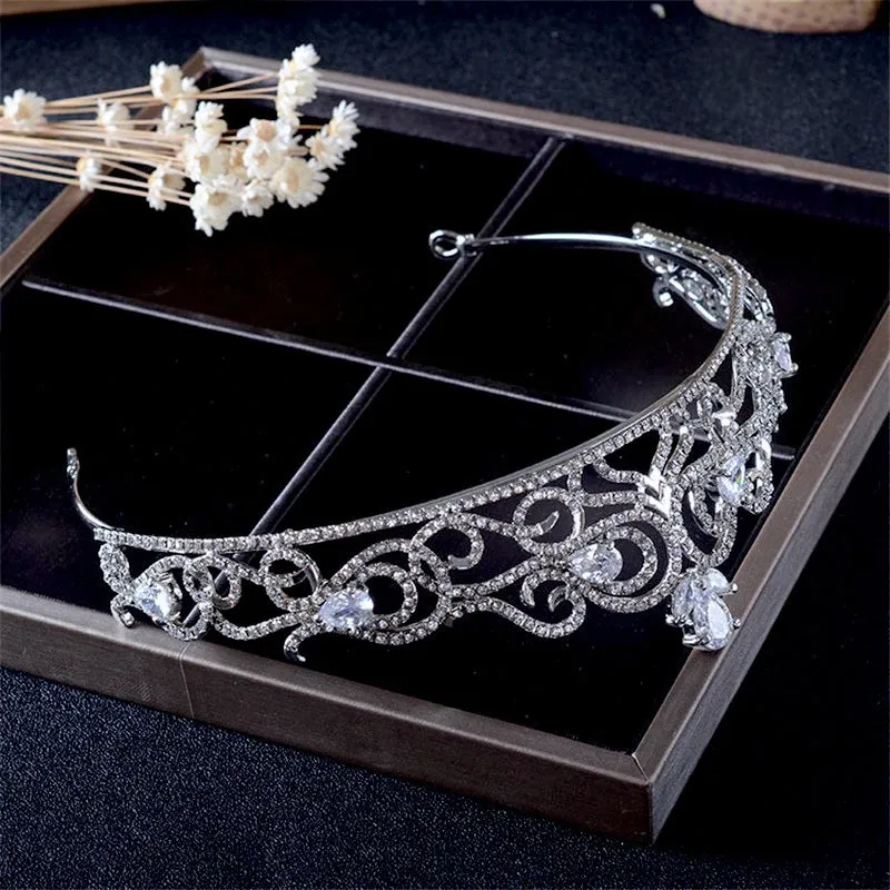 "Brielle" - Cubic Zirconia Bridal Tiara