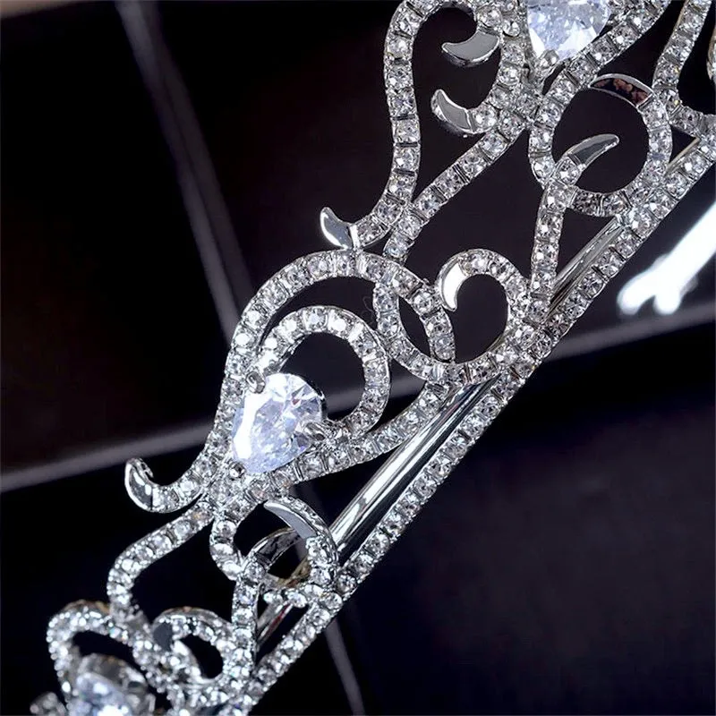 "Brielle" - Cubic Zirconia Bridal Tiara