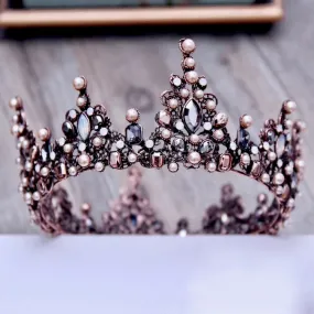 "Eliette" - Baroque Pearl Bridal Crown Tiara