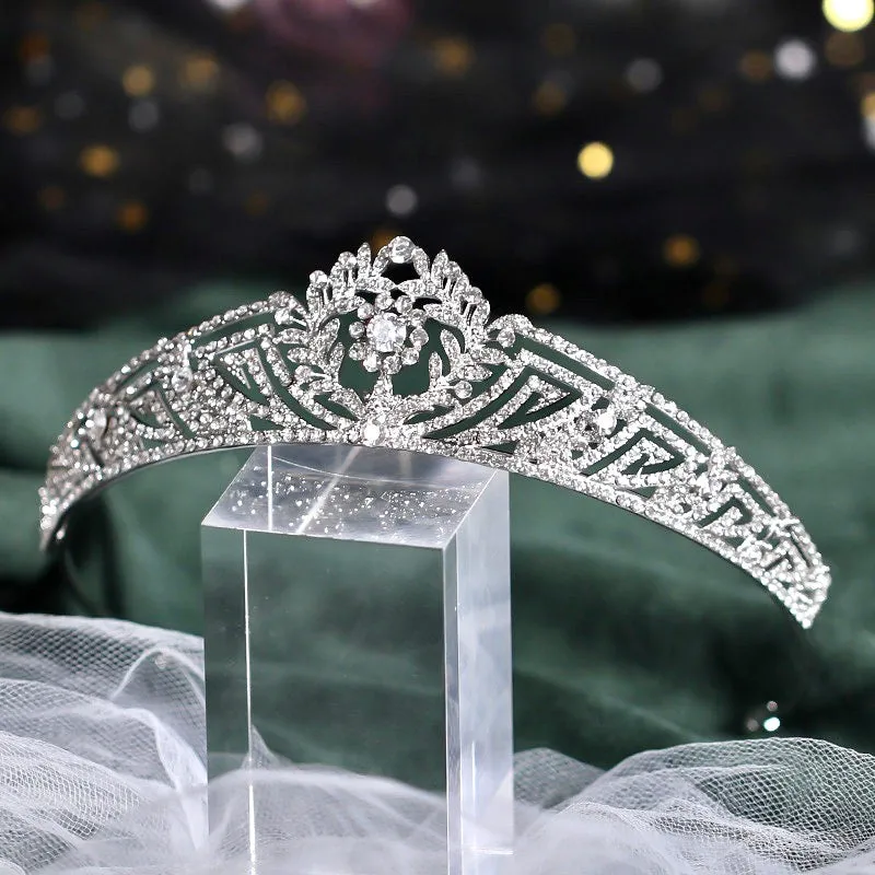 "Fontaine" - Silver Crystal Bridal Tiara