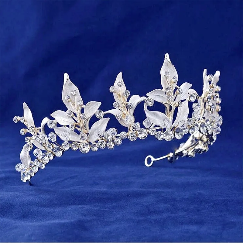 "Kariyah" - Gold Bridal 3-Piece Jewelry Set With Tiara