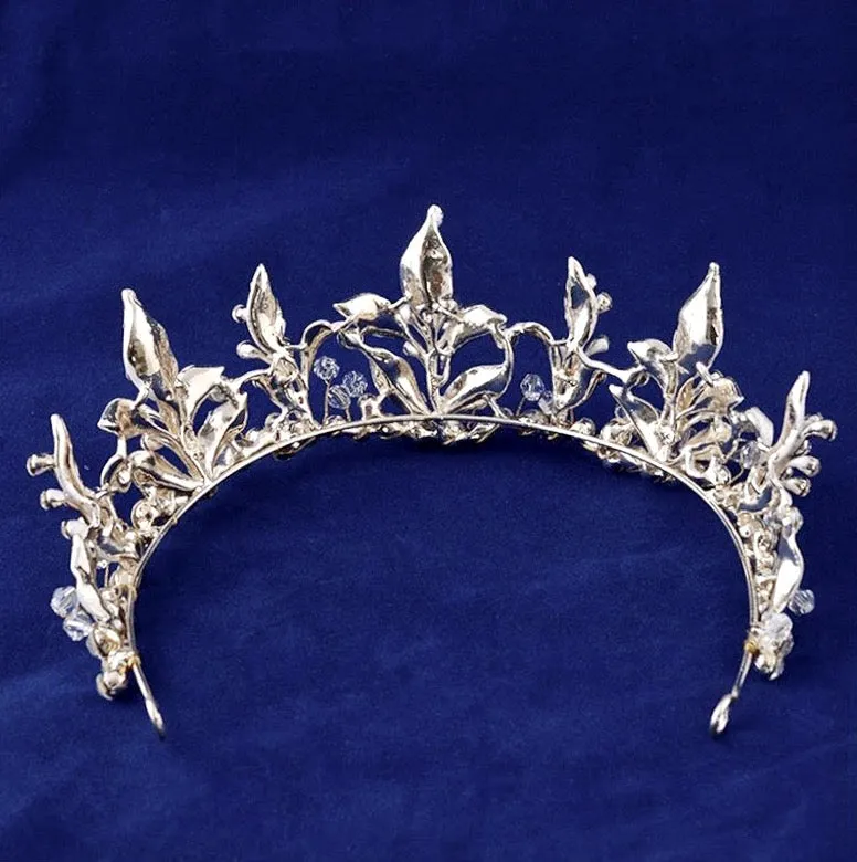 "Kariyah" - Gold Bridal 3-Piece Jewelry Set With Tiara