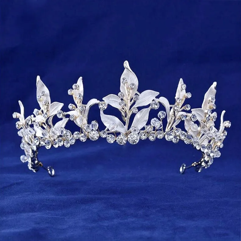 "Kariyah" - Gold Bridal 3-Piece Jewelry Set With Tiara