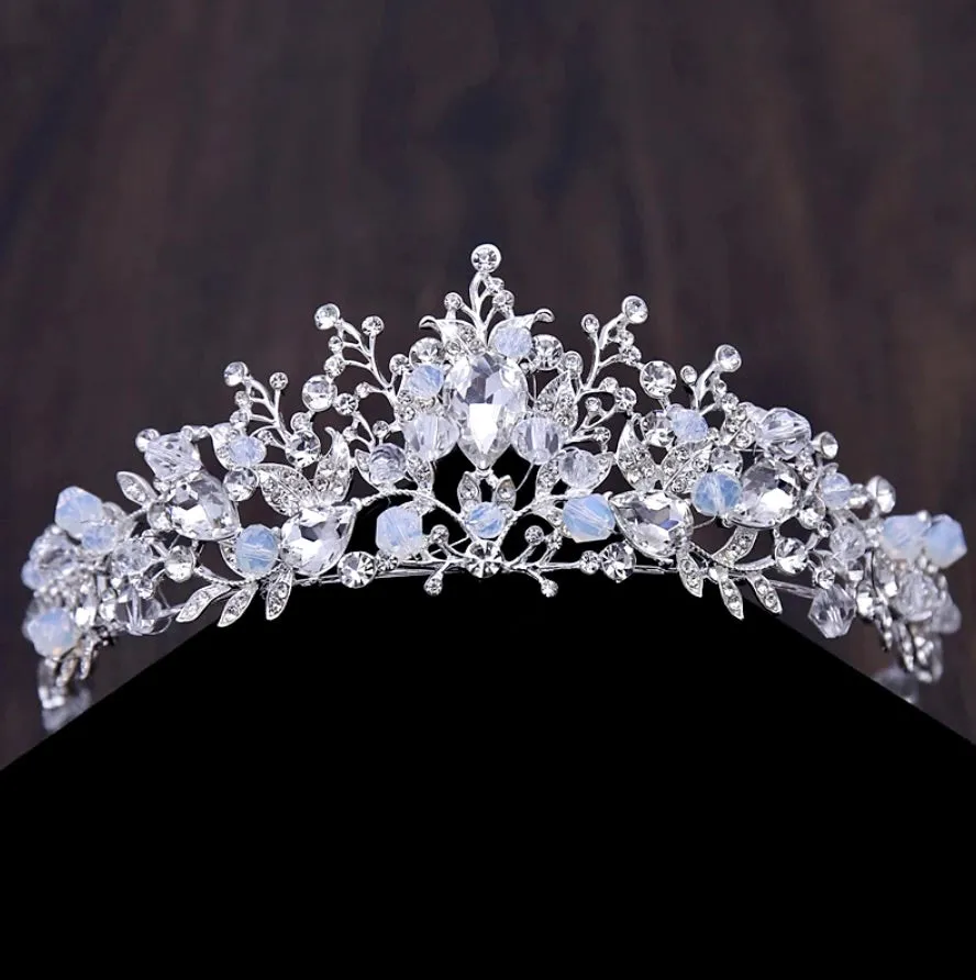 "Liana" - Bridal 3-Piece Jewelry Set With Tiara - Available in Gold and Silver