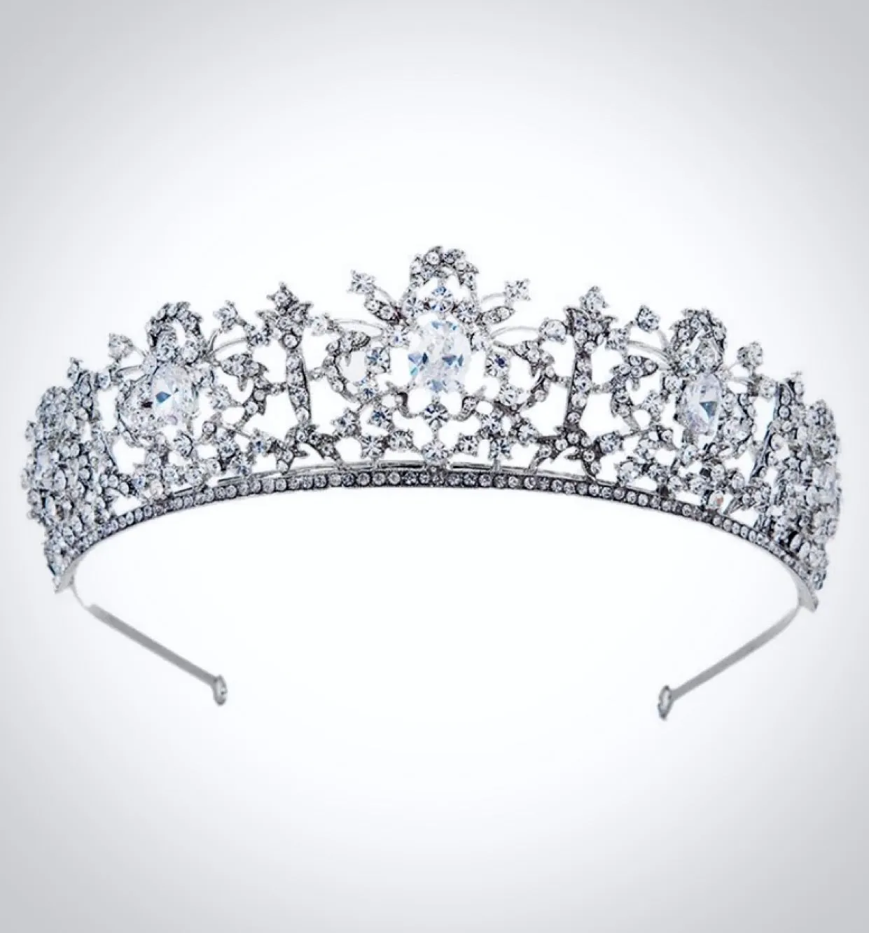 "Nyla" - Cubic Zirconia Wedding Tiara